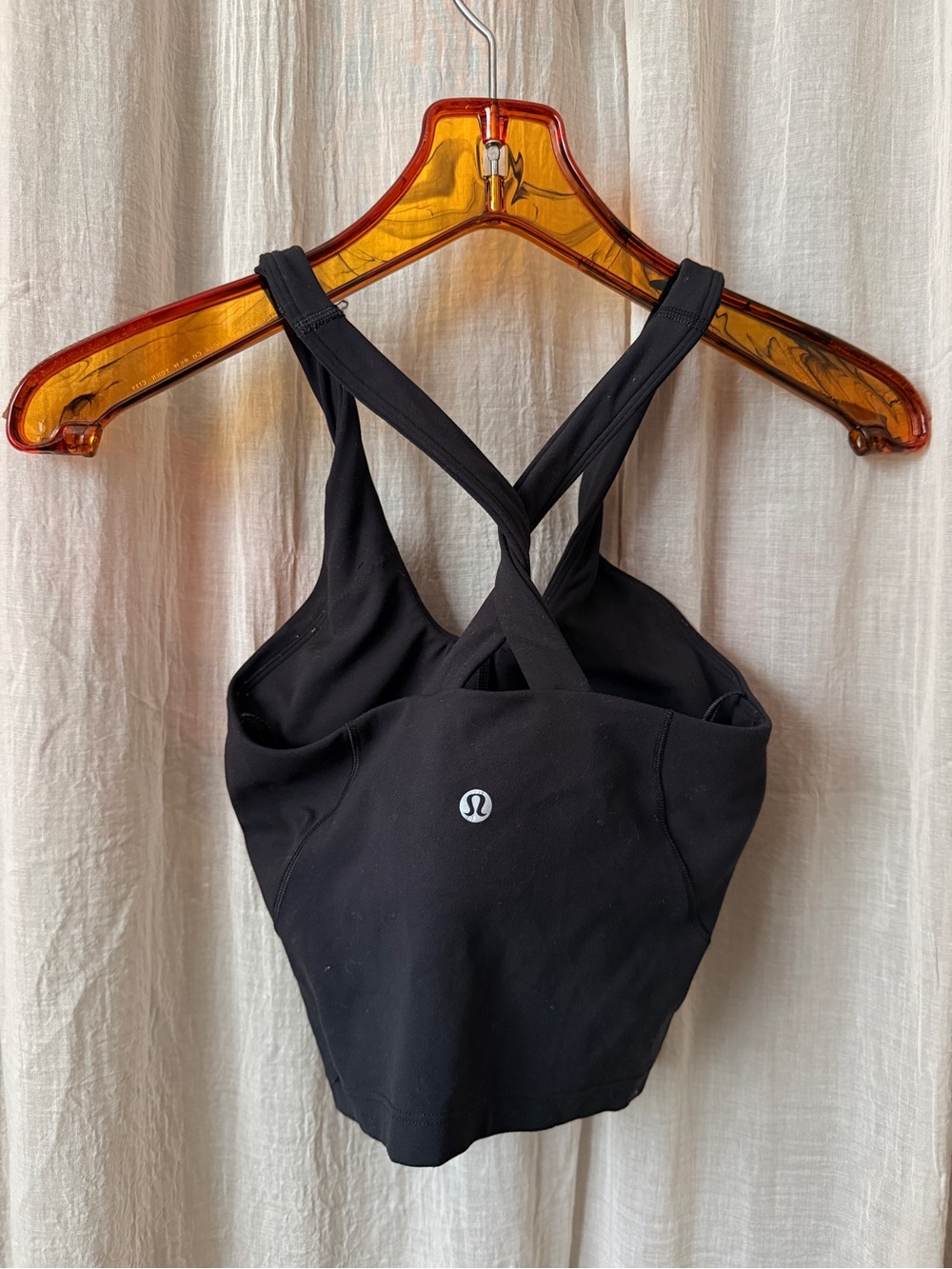 Lululemon Cross Strap cropped Tank Top sports bra size 0 athleisure yoga pilates